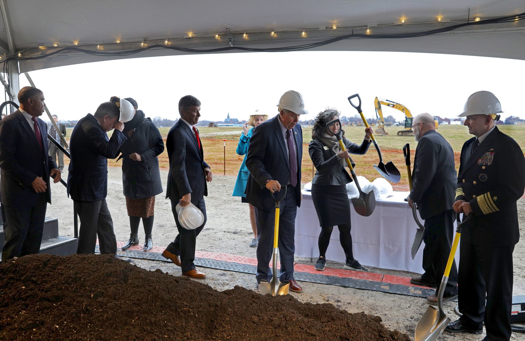 Officials break ground on NGA site in north St. Louis